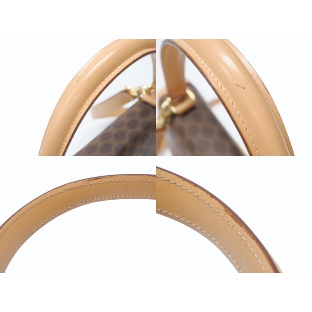 Celine Macadam Handbag Brown Leather - Picture 5 of 10